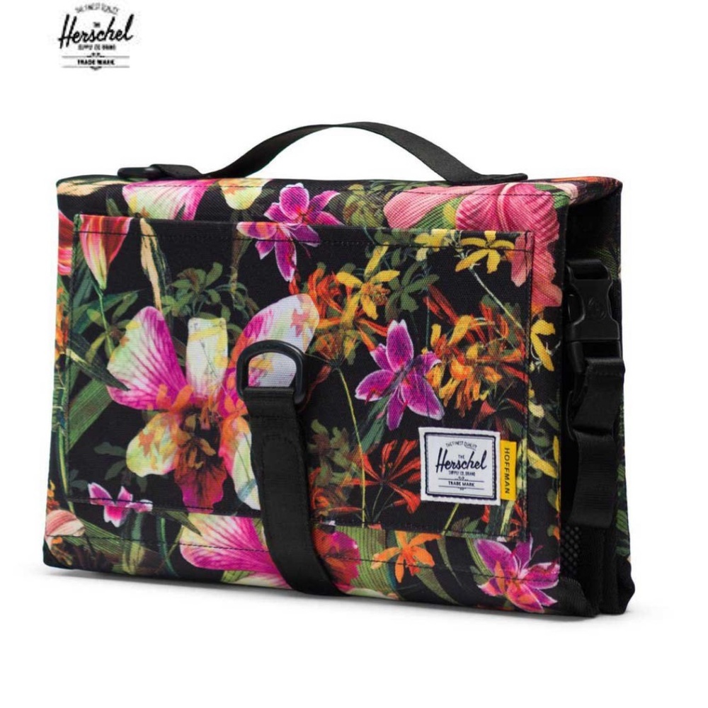 Herschel Jungle Tropical Flower Sprout Travel Baby Diaper Changing Mat